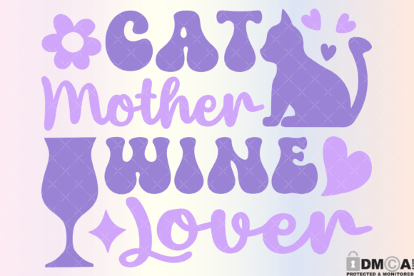 Download Cat Mother Wine Lover Svg PNG - Png Collection