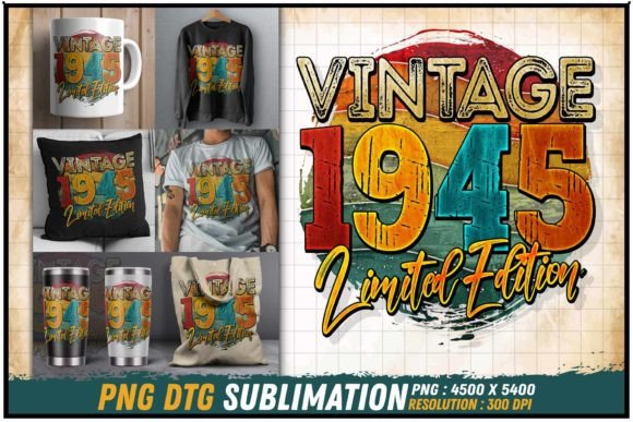 Download Vintage 1945 Limited Edition Retro Round - 1945 Collection
