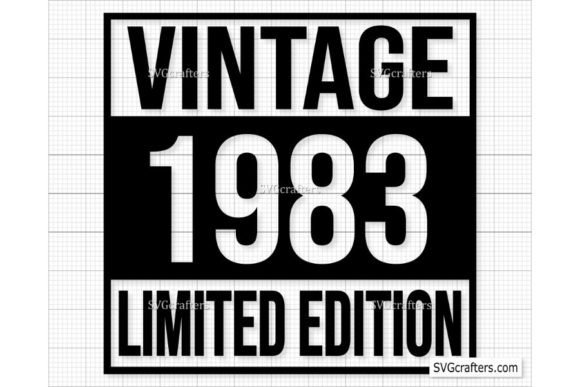 Download Vintage 1983 Svg Png, 39th Birthday Svg - Png Collection