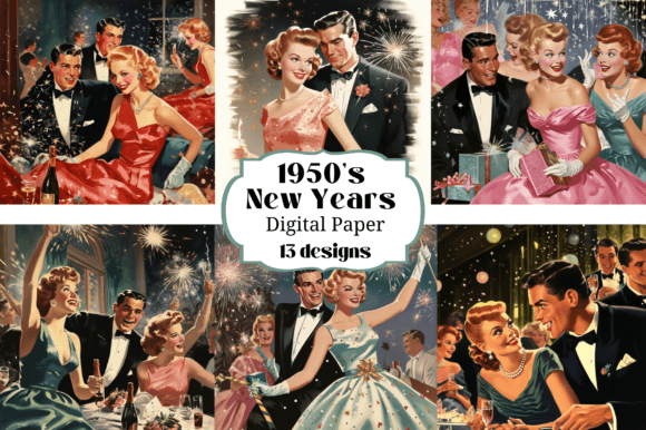 Download 1950's Near Year's Eve Party Backgrounds - Backgrounds Collection