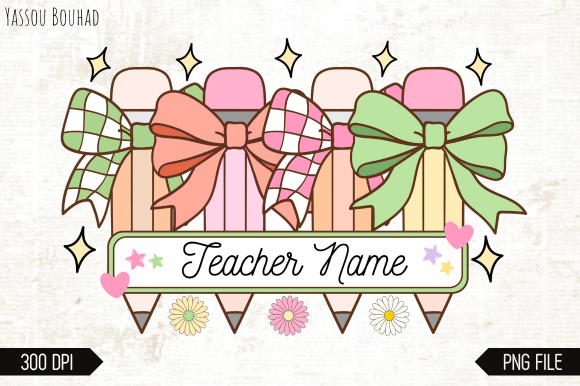 Download Custom Teacher Name Png Sublimation - Png Collection