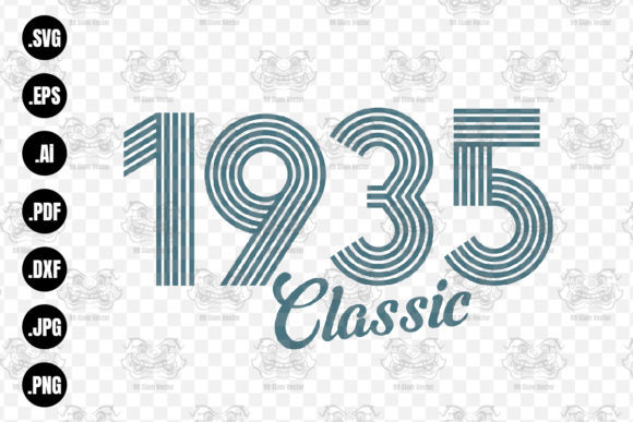 Download Classic 1935 SVG, 1935 Birthday Svg, Png - Png Collection