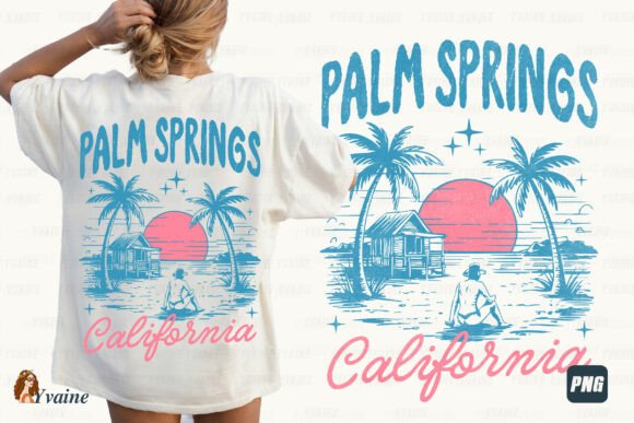 Download Retro Summer PNG Palm Springs California - Png Collection
