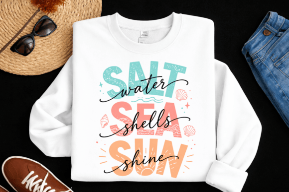 Download Salt Water Sea Shells Sunshine PNG Shirt - Png Collection