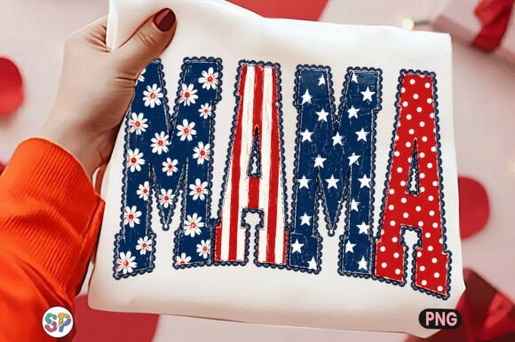 Download Floral Mama USA PNG, American Mom Shirt - Png Collection