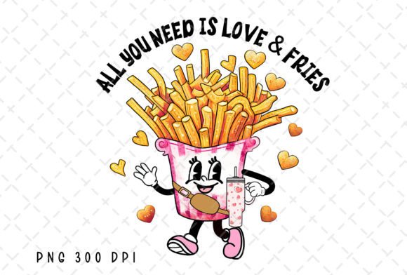 Download French Fries Heart Valentines Day PNG - Png Collection