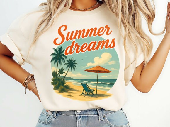Download Summer Dreams Vintage PNG T-Shirt - Png Collection