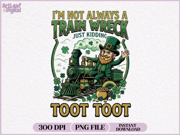 Download Funny St Patrick’s Day Train Wreck PNG - Png Collection