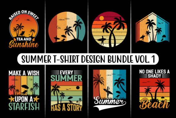 Download Summer T-shirt Design Bundle, Beach SVG - Premium Resources