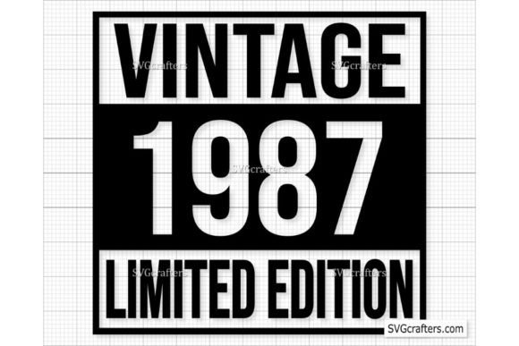 Download Vintage 1987 Svg Png, 35th Birthday Svg - Png Collection