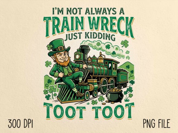 Download Funny St Patrick’s Day Train Wreck PNG - Png Collection