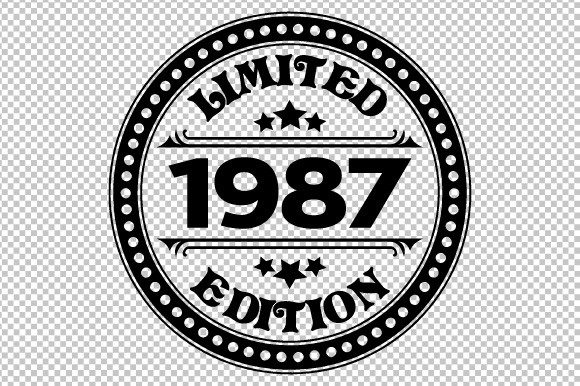 Download Limited Edition 1987 SVG EPS PNG - Png Collection