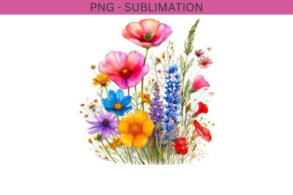 Download Watercolor Flower PNG Instant Download - Png Collection