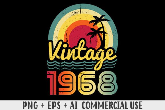 Download Vintage 1968 PNG Sublimation Design - Png Collection