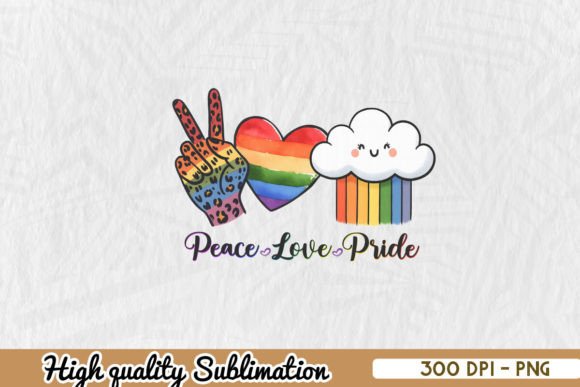 Download Peace Love Pride LGBT Sublimation PNG - Png Collection