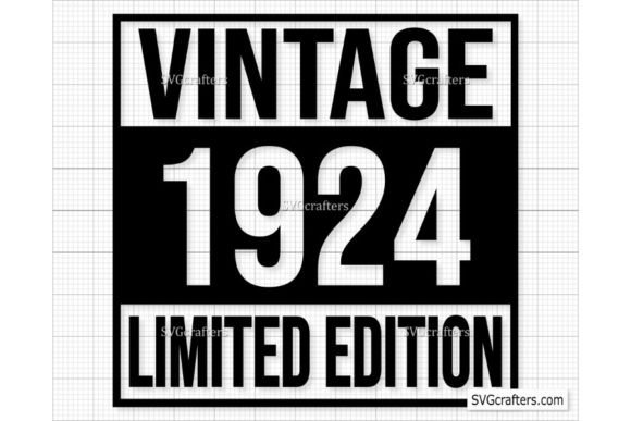Download Vintage 1924 Png Svg, 98th Birthday Svg - Png Collection