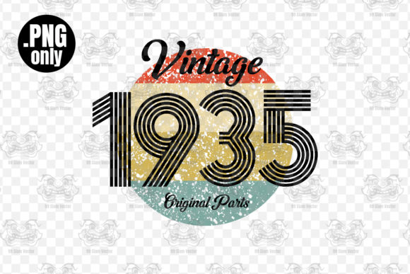 Download Vintage 1935 Birthday Sublimation Png - Png Collection