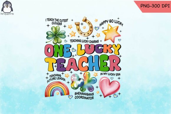 Download Retro St Patrick's Day Lucky Teacher PNG - Png Collection