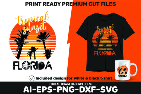 Download Florida Tropical Summer Sunset SVG PNG - Png Collection