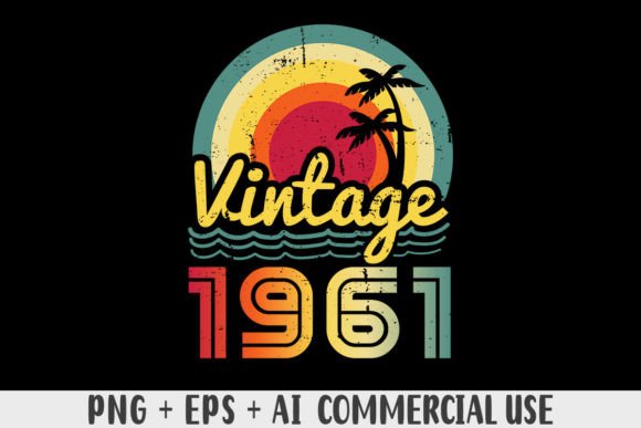 Download Vintage 1961 PNG Sublimation Design - Png Collection