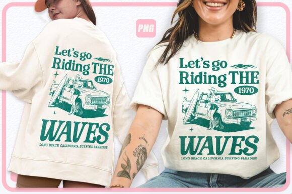 Download Summer Png Retro Cowgirl Surfer - Png Collection