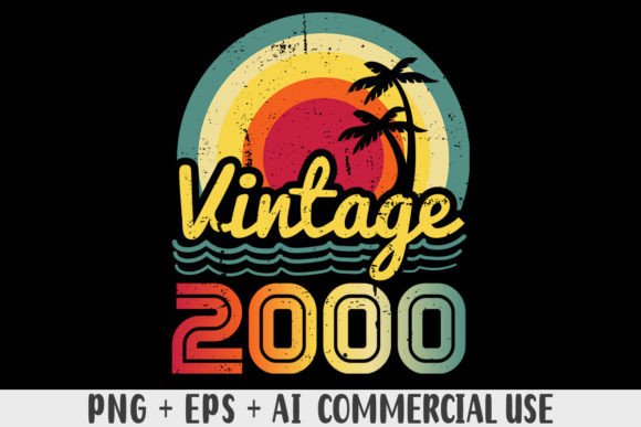 Download Vintage 2000 PNG Sublimation Design - Png Collection