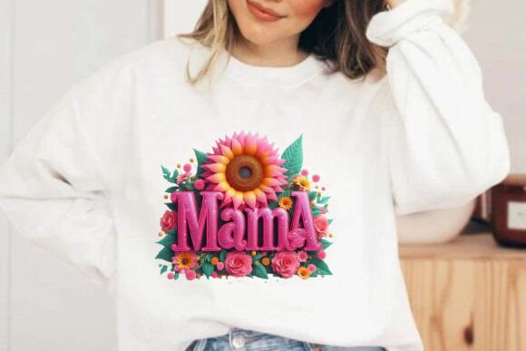 Download Mother's Day Sunflower with Mama PNG - Png Collection