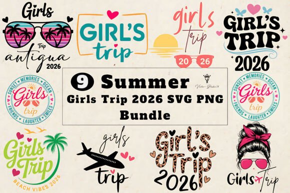 Download Summer Girls Trip 2026 SVG PNG Bundle - Png Collection