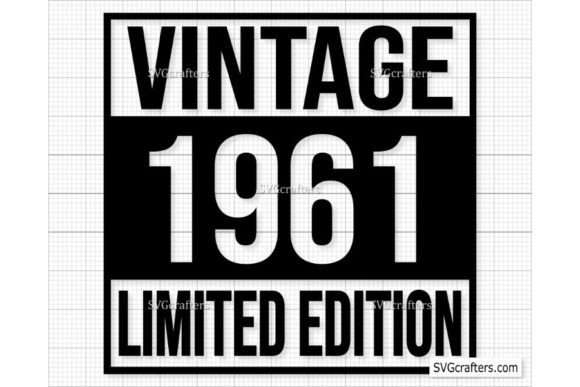 Download Vintage 1961 Svg Png, 61st Birthday Svg - Png Collection