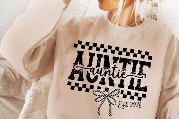 Download Checkered Bow New Aunt Png - Png Collection