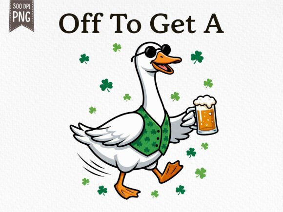 Download Funny St Patrick's Day Goose PNG - Png Collection