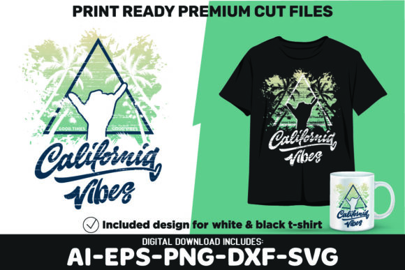 Download California Vibes SVG PNG Sublimation - Png Collection